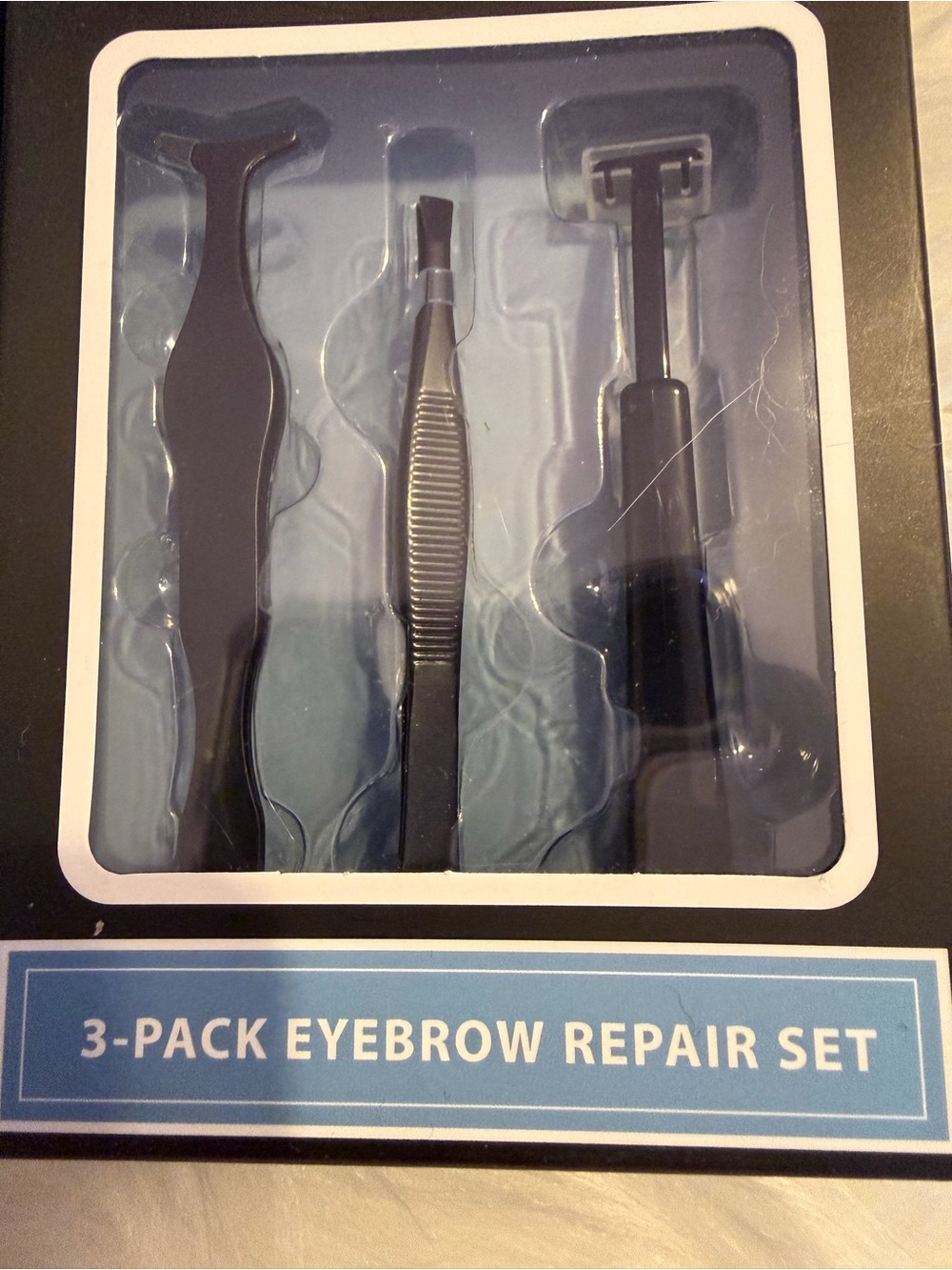 Brookstone Eyebrow Repair Kits 2 piece and 3 Piece Tweezers Scissors Shaper More - Picture 3 of 4